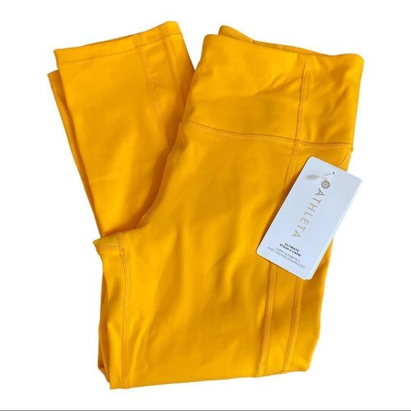 Athleta Ultimate Stash II Capri NWT Golden Spark XS Petite​ - Picture 1 of 8